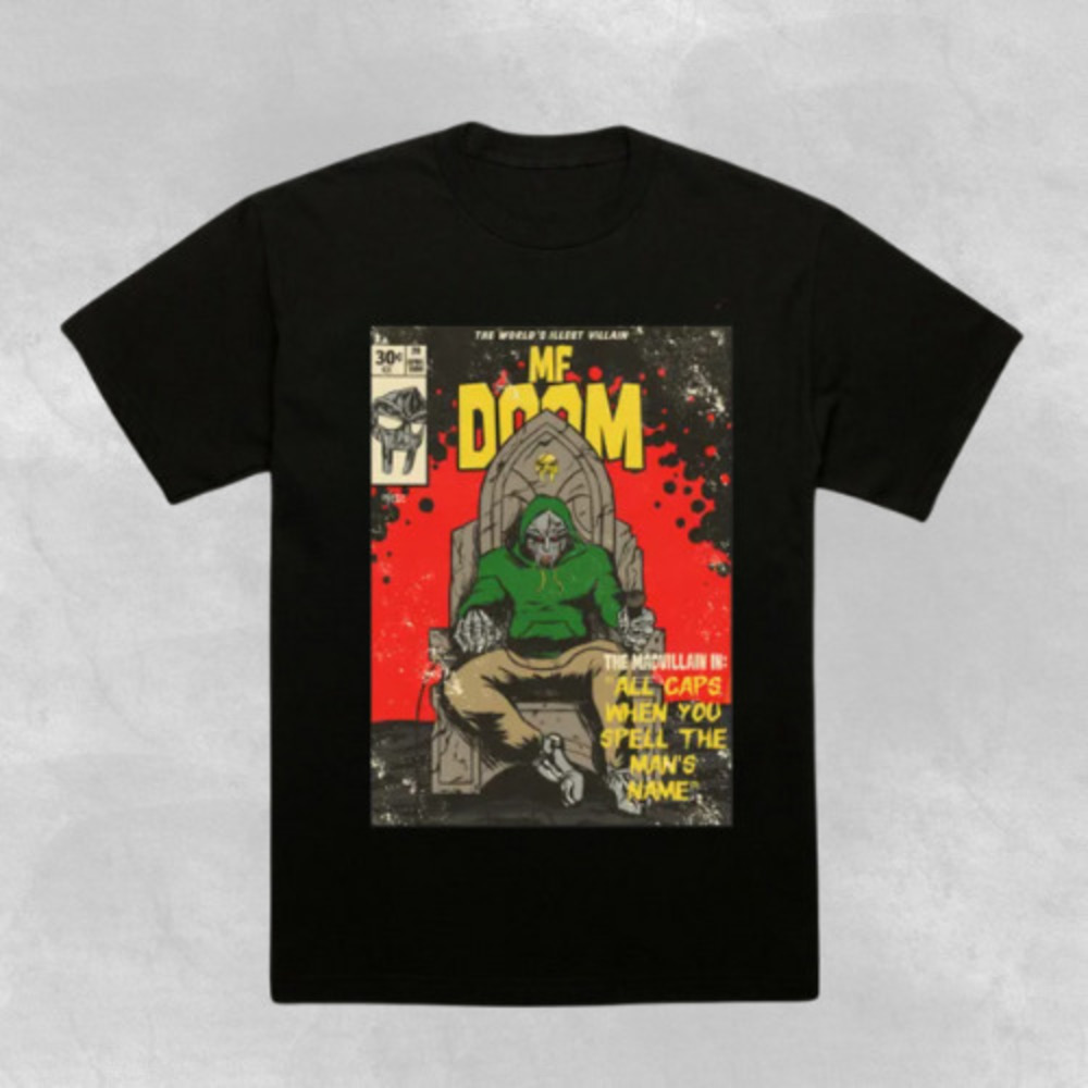 MF D00m Graphics T-Shirt, Hip Hop Streetwear Graphics T-shirt